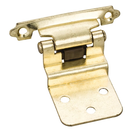 Hardware Resources Traditional 3/8In. Inset Hinge W/ Semi-Concealed Frame Wing, Polished Brass P5922PB-R
